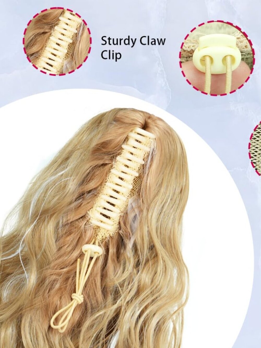 Claw Clip Ponytail Blonde